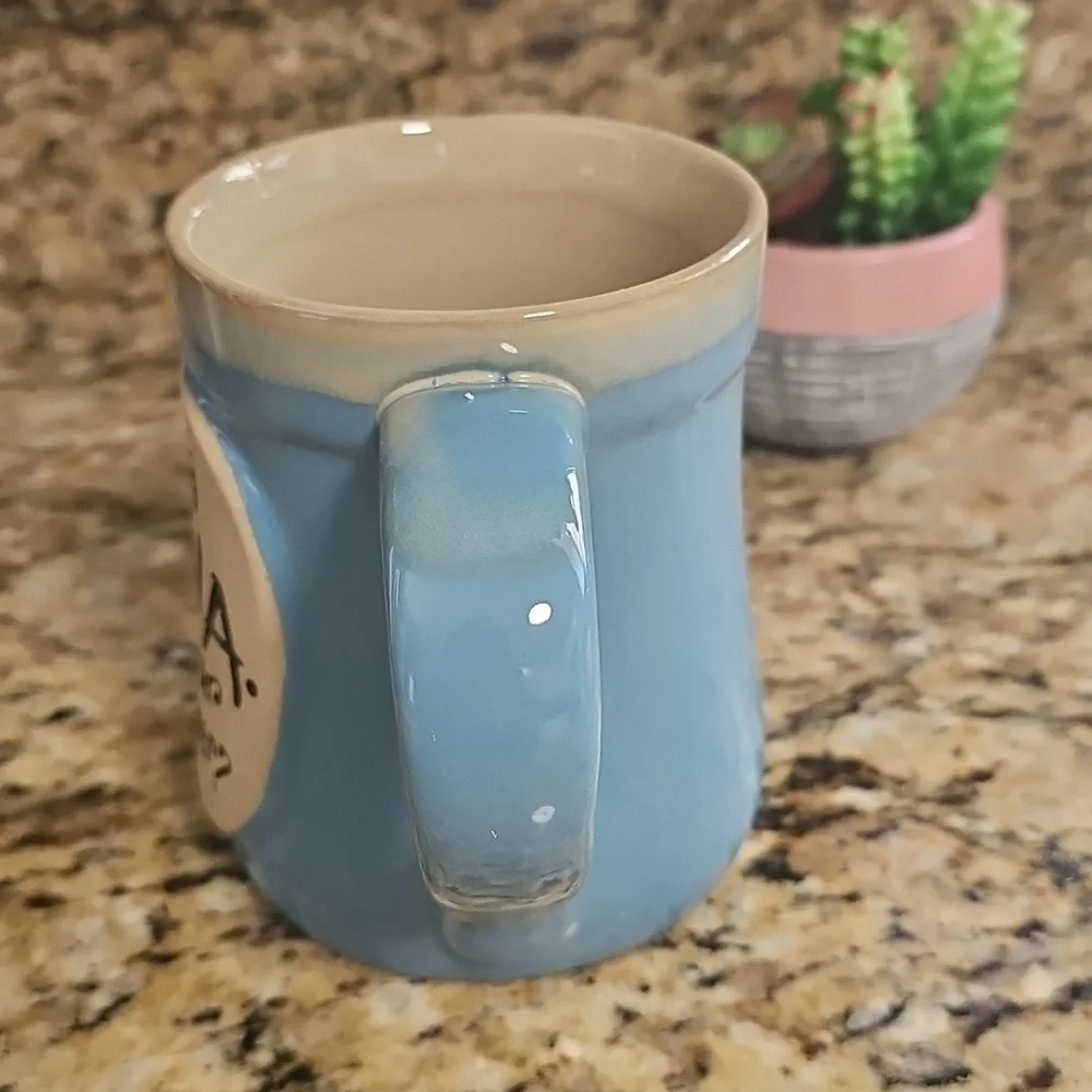 Blue Ceramic Mug 18oz I'm a‎ Nana. What's Your Superpower?
